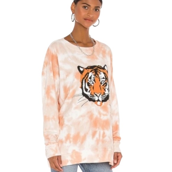 Wildfox La Tigre Roadtrip Tie Dye Sweatshirt Size S - Picture 3 of 10